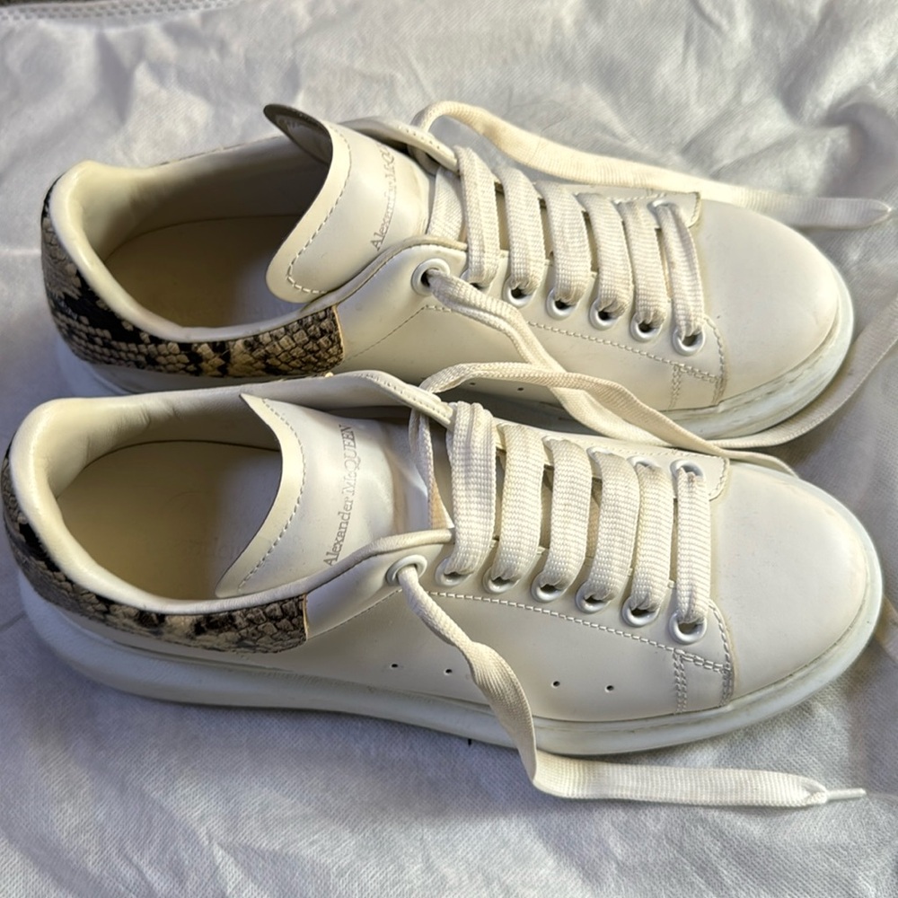 Alexander McQueen snakeskin sneakers size 8.5